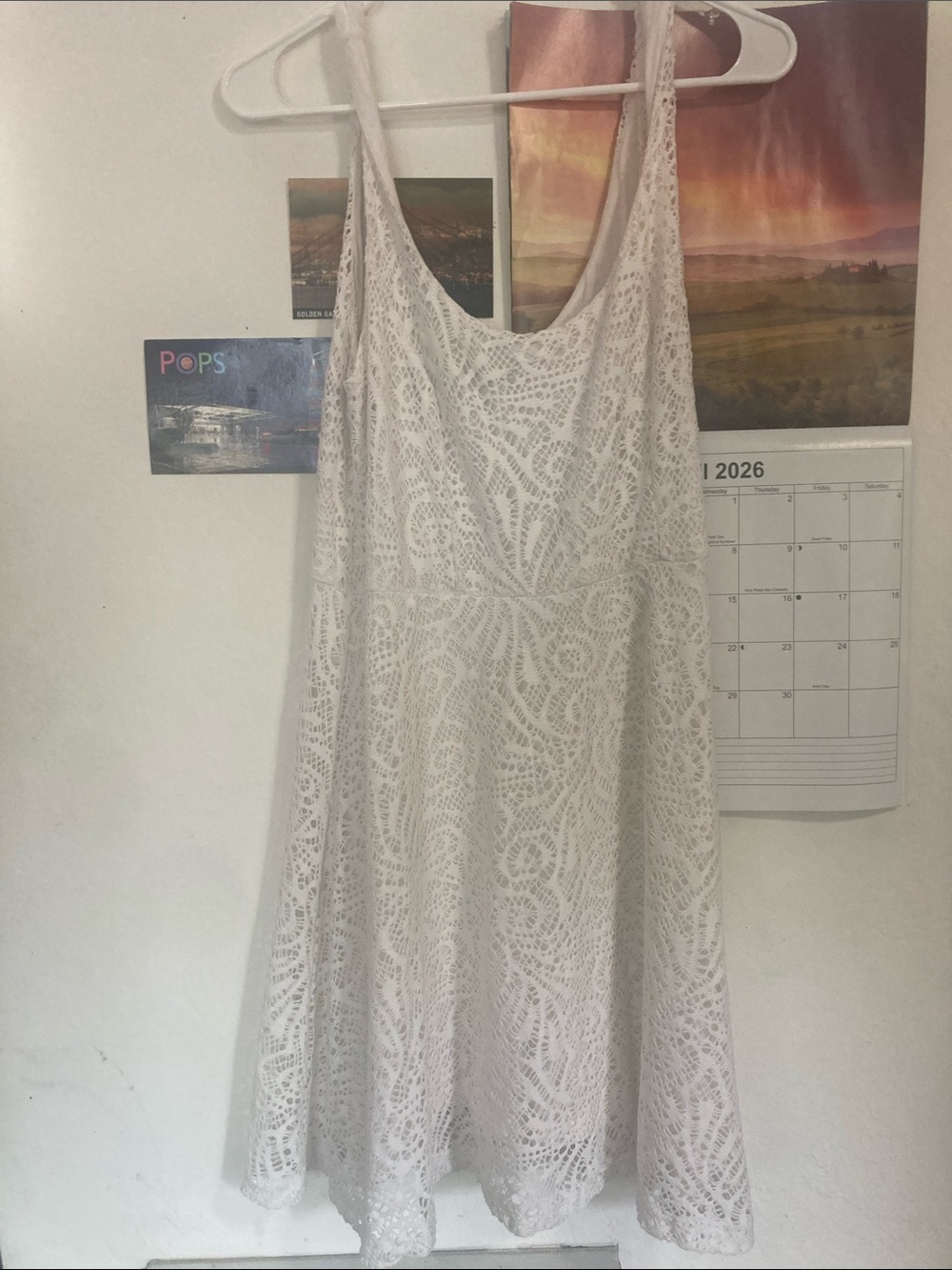 Apt. 9 White Lace Mini Dress - Scoop Neck A-Line